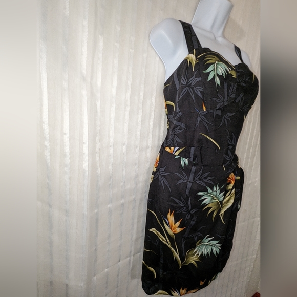 PARADISE FOUND Dress Honolulu Hawaii Vintage 100% Rayon sz Small - Picture 11 of 14